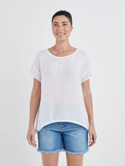 Back Pleat Top by Cut Loose