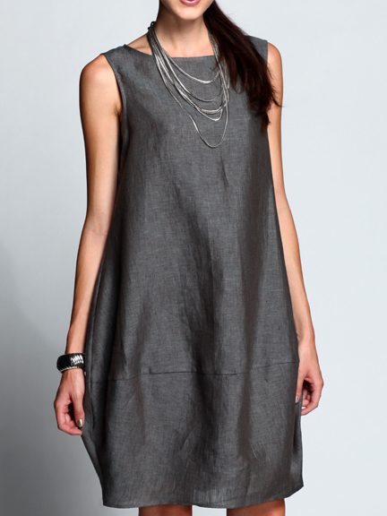 chalet linen dress