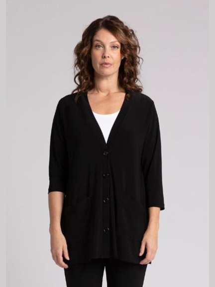 Classic Button Cardigan by Sympli