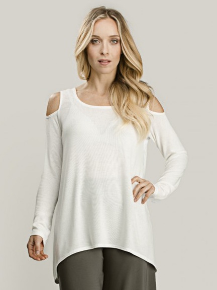 Cold Shoulder Top by Sympli at Hello Boutique