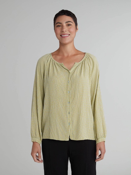 Collarless Blouse by Cut Loose