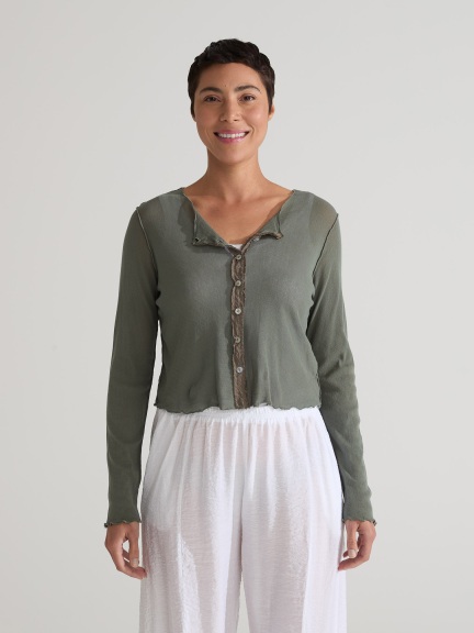 Crop Cardigan by Cut Loose