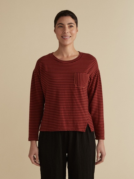 Crop Pocket Sweatshirt by Cut Loose