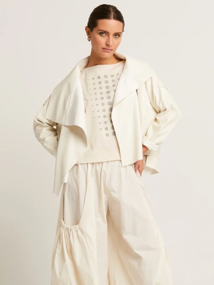 Cropped Asymmetrical Jacket by Planet by Lauren G