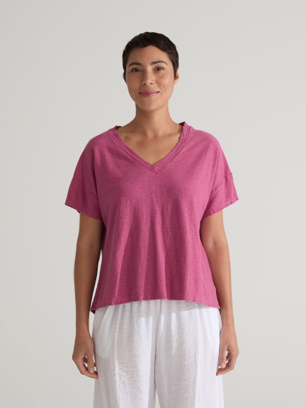 Deep V S/S Top by Cut Loose