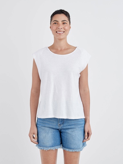 Extended Shoulder Top by Cut Loose