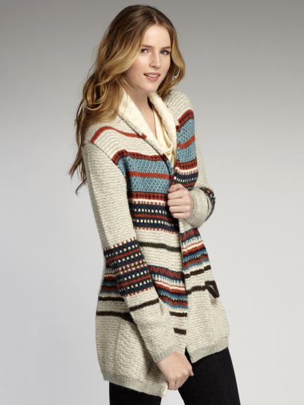 Fair Isle Coat by Indigenous Designs at Hello Boutique