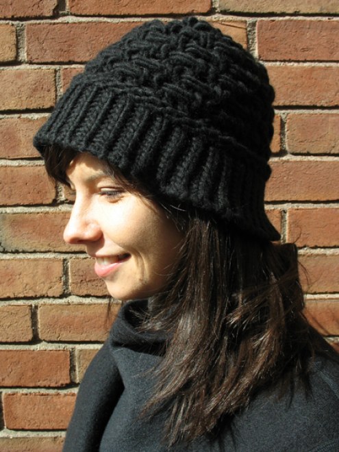 floppy knit hat