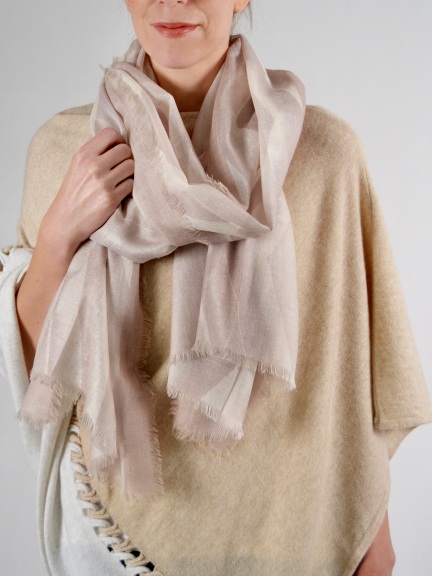 Geo Diamond Print Scarf by Kinross Cashmere