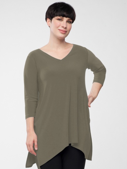 Go To Wide V-Neck Tunic by Sympli