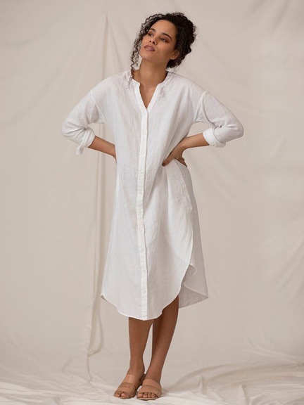 Linen Shirtdress by Sympli at Hello Boutique
