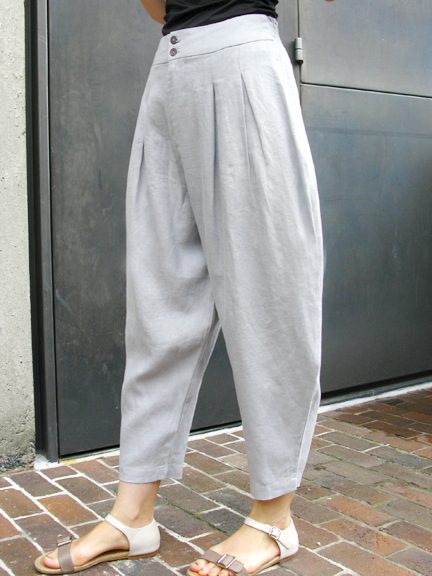 Linen Tapered Pant by Kokomarina at Hello Boutique