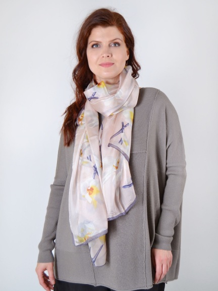 Orchid Silk Scarf by Ronen Chen at Hello Boutique