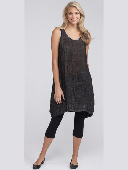 Reversible Banded Tunic by Flax