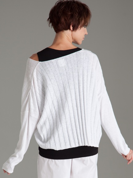 Ribbed Back Vneck by Planet by Lauren G