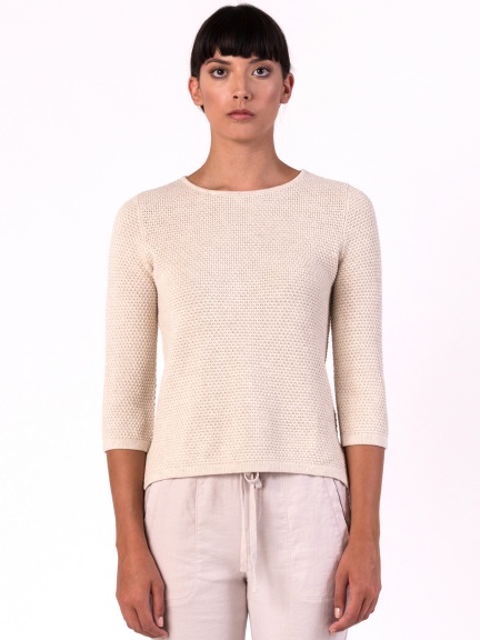 Seed Stitch Pullover by Margaret O'Leary at Hello Boutique