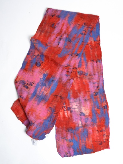 Silk & Felted Wool Scarf by Nusantara