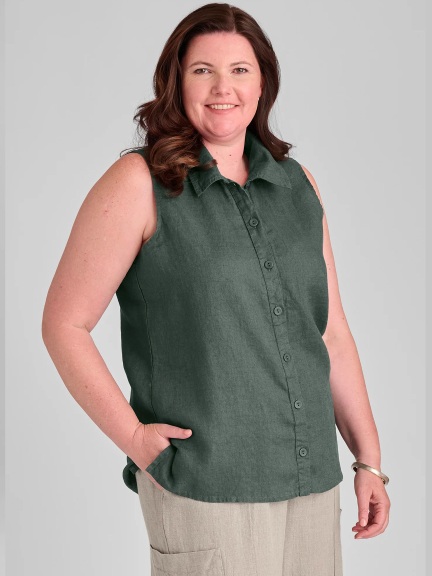 Sleeveless Shirt by Flax