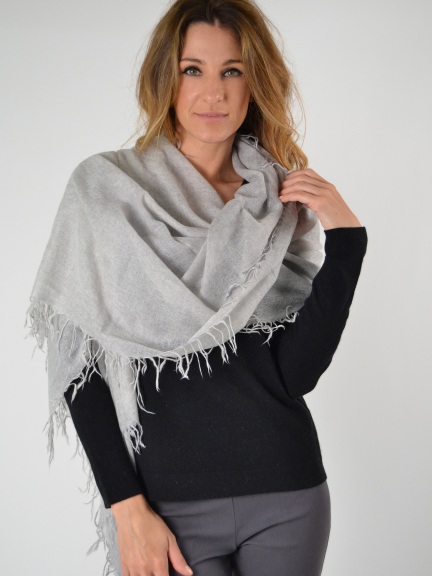 Spray Print Scarf by Kinross Cashmere at Hello Boutique