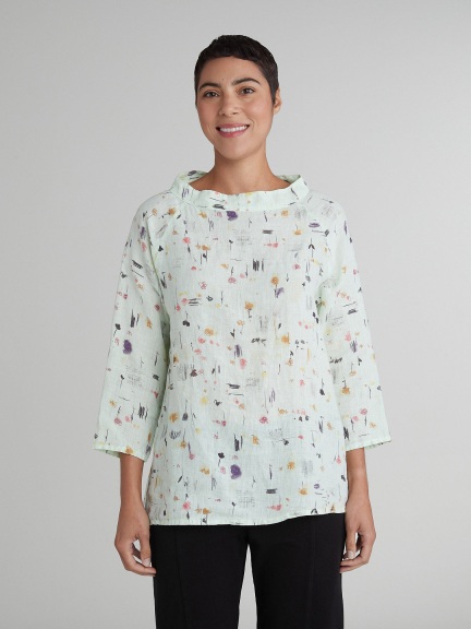 Stand Up Collar Top by Cut Loose