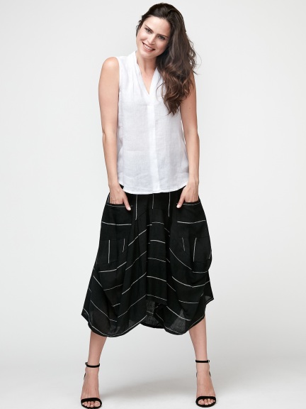 Lagenlook Skirt by Inizio at Hello Boutique