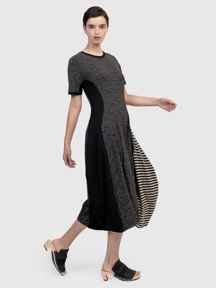 Striped Cocoon Dress by Alembika