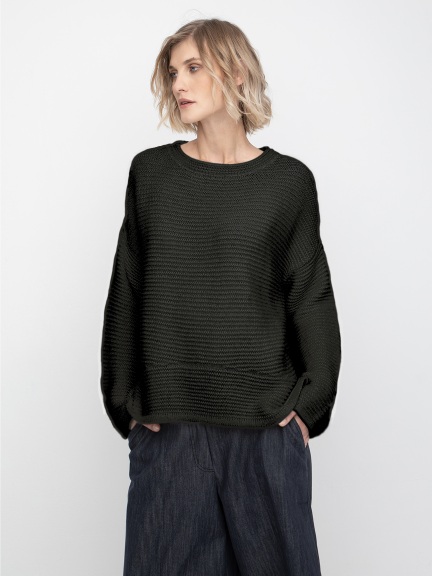 Texture Knit Sweater by Ozai N Ku