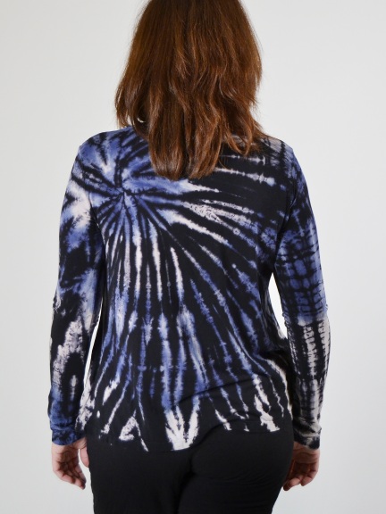 Tie Dye Boatneck T by Annie Turbin at Hello Boutique
