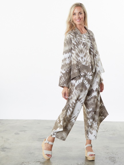 Tie Dye Linen Lewis Jacket by Bryn Walker