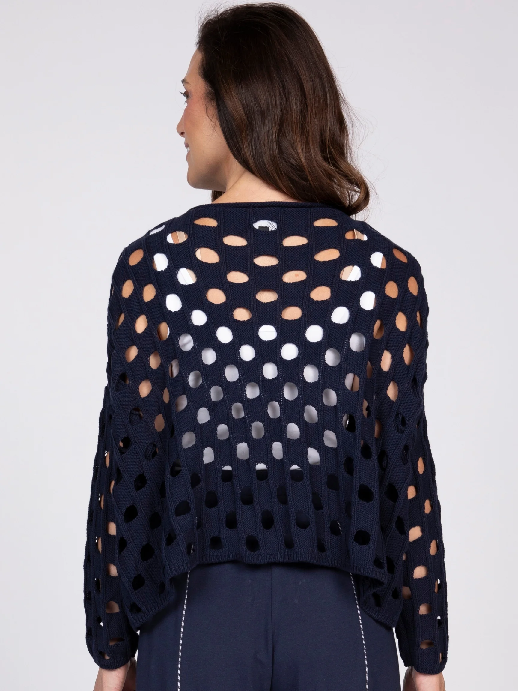 Cotton Topper in Navy