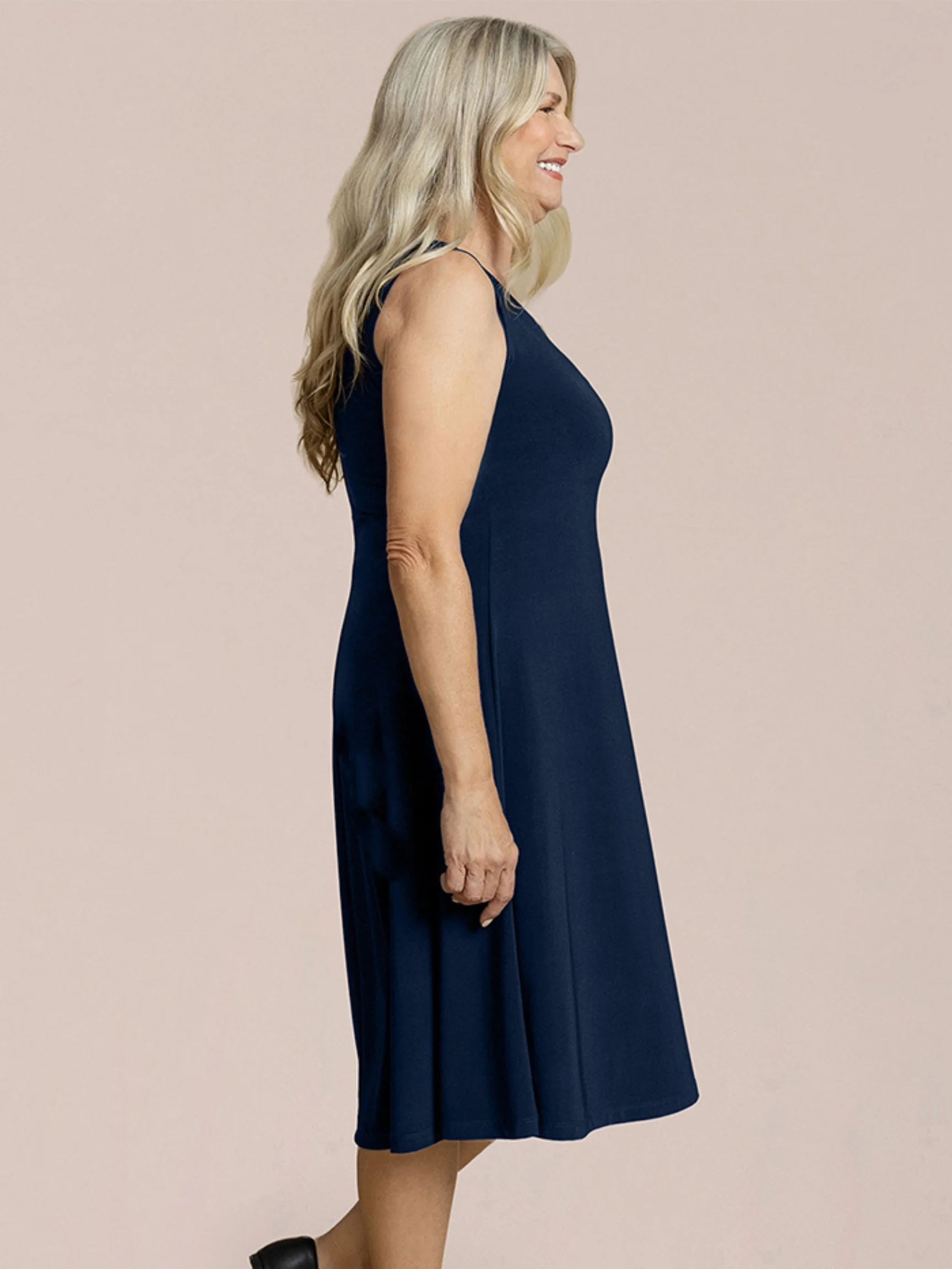 Everyday Tank Dress in Navy