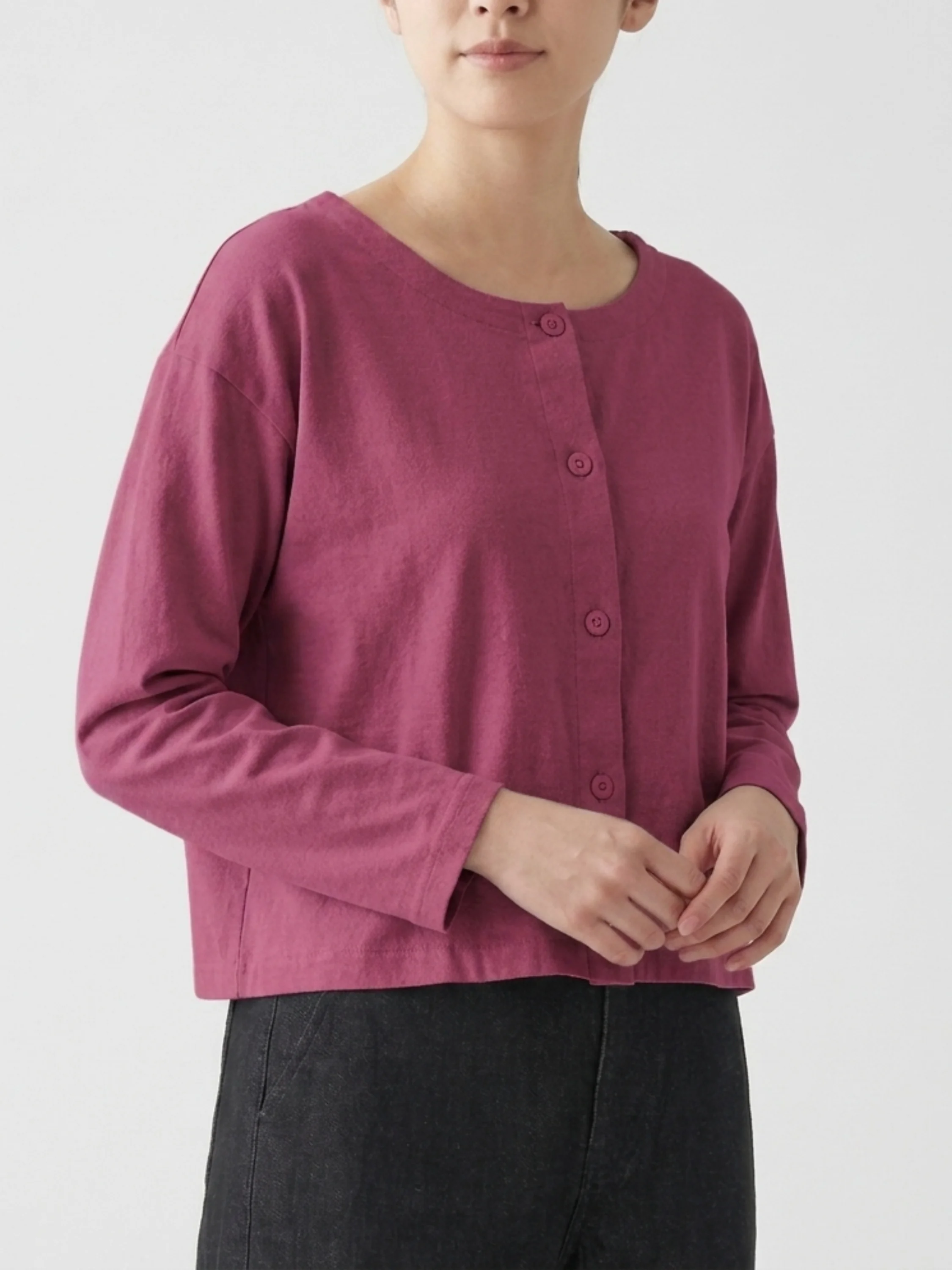 L/S Button Shirt in Alder