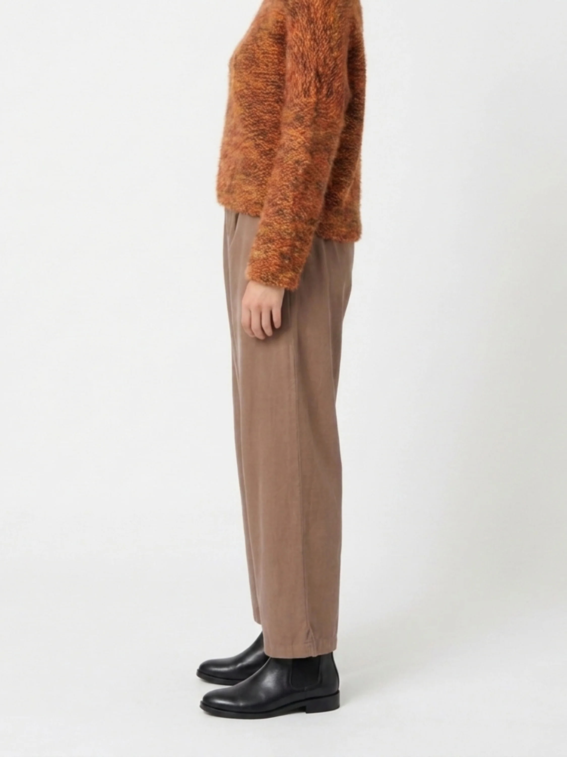 Pleated Pant in Lune