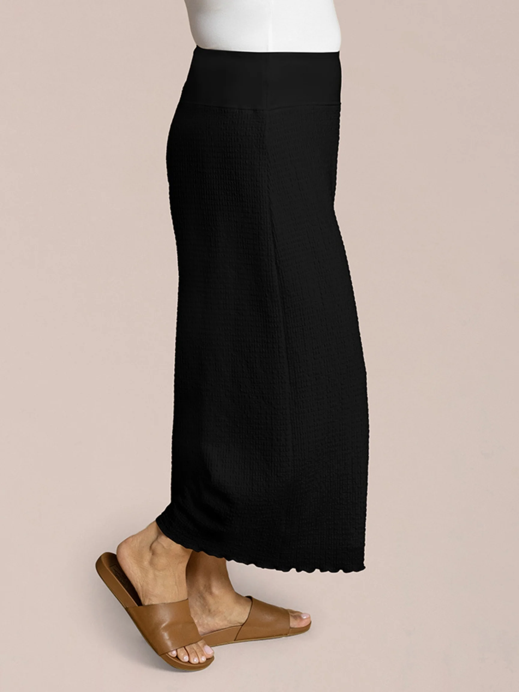 Pop Wide Capri in Black