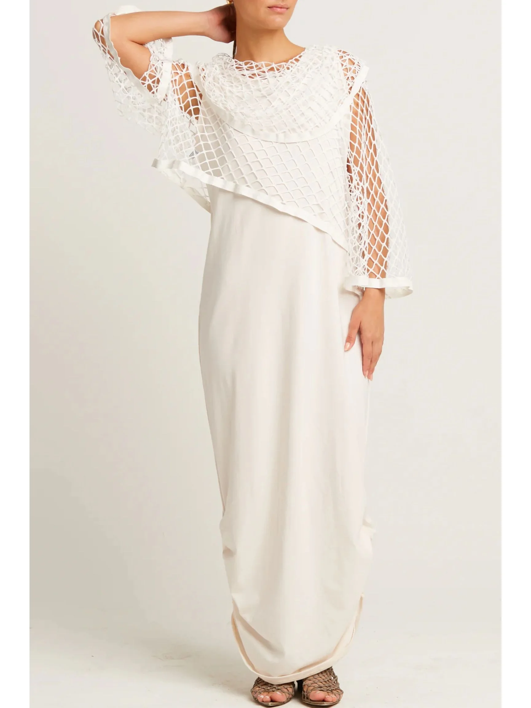 Rouched Tank Dress in Stone